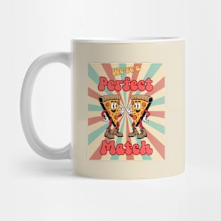 We’re a Perfect Match Funny Food Mug